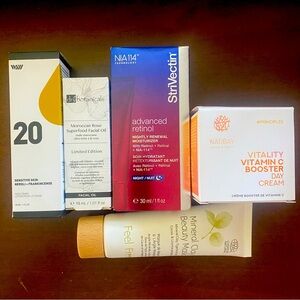 Variety of facial skincare products. All NIB. Retail over $170